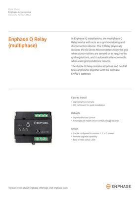 Enphase Q Relay ENP-Q-RELAY-3P-INT 3-phasig