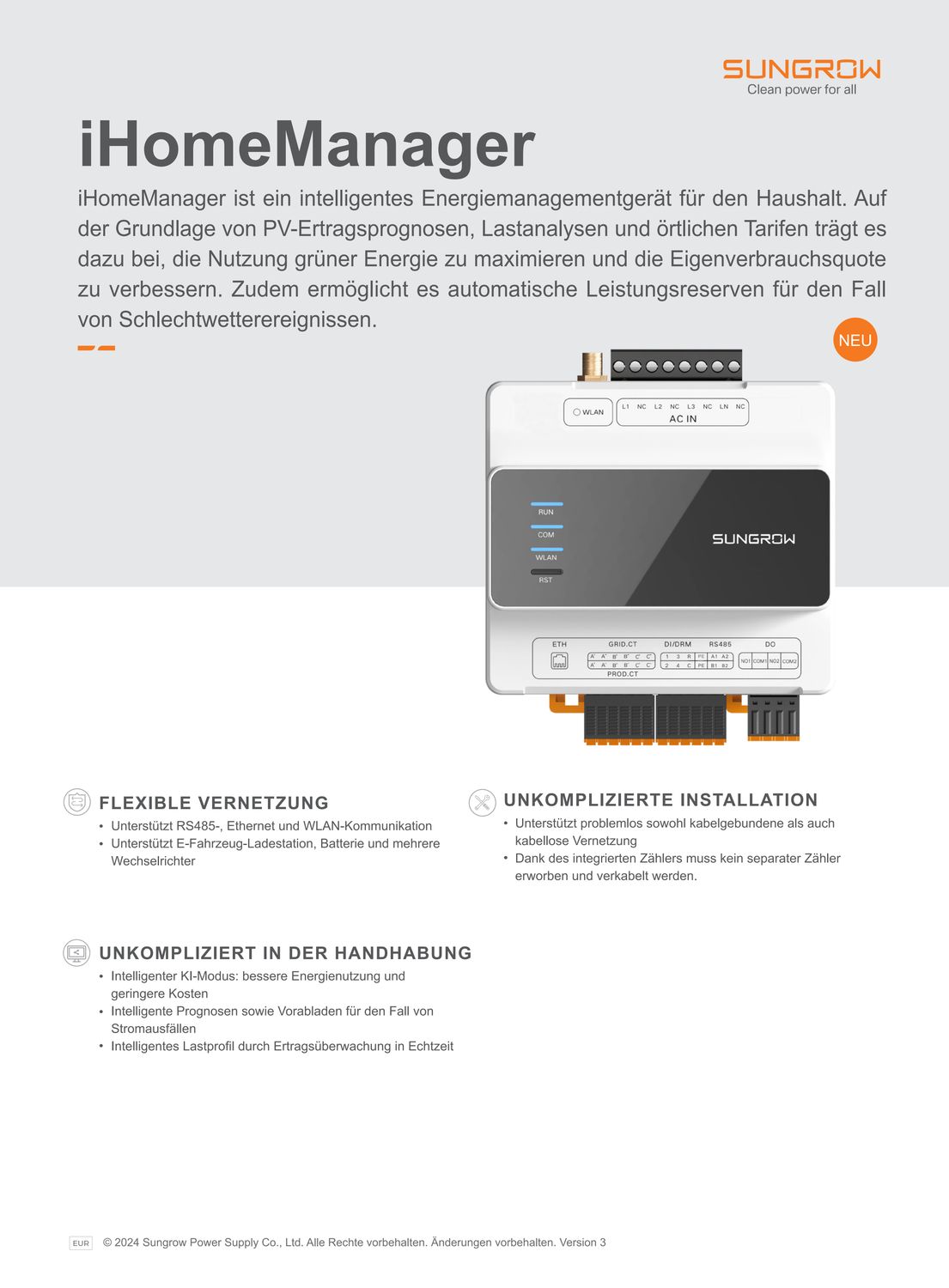 Sungrow iHomeManager