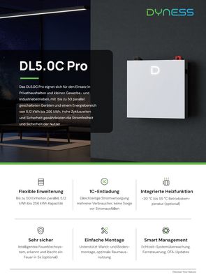 Dyness Niedervolt-Batteriespeicher DL5.0C Pro 5,12 kWh