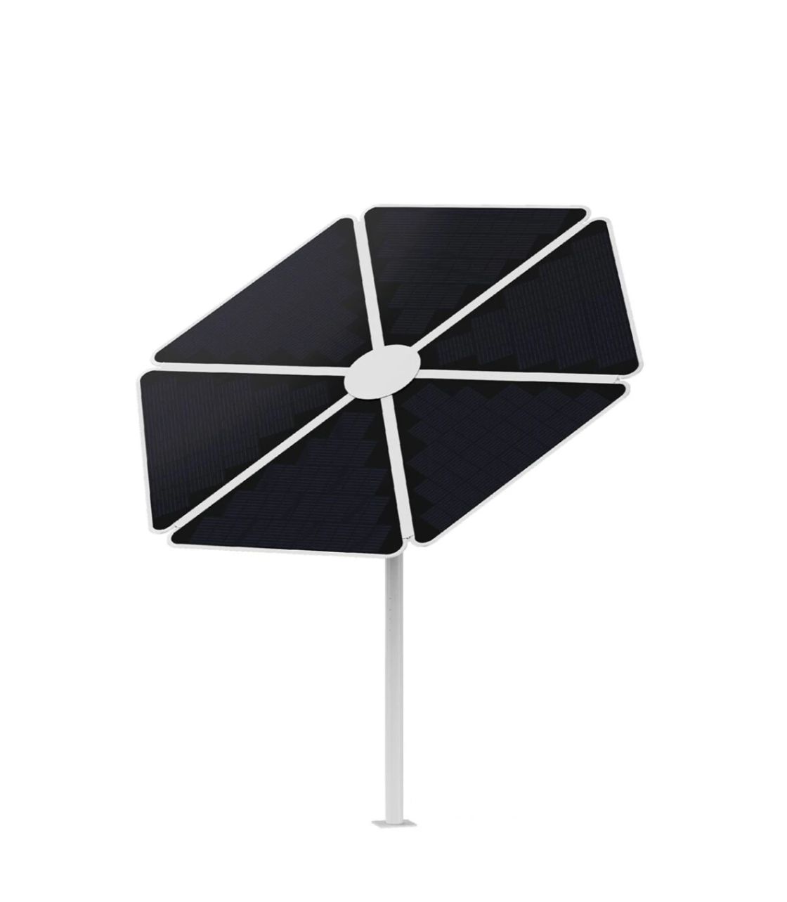 Solar Sonnenschirm Gartenschirm LED 600W Balkonkraftwerk