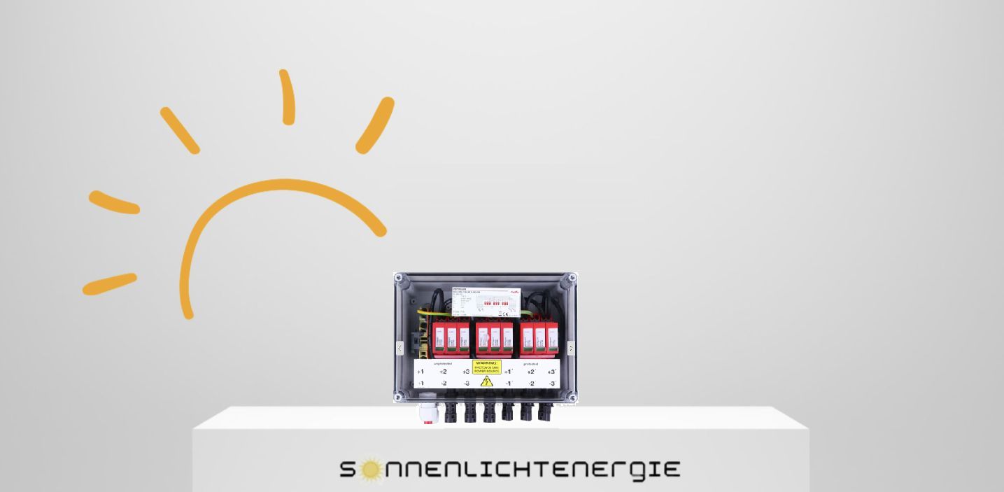 DEHNcube Überspannungsschutz nach Typ 2 (3 MPPT-Eingänge, je 1 String)