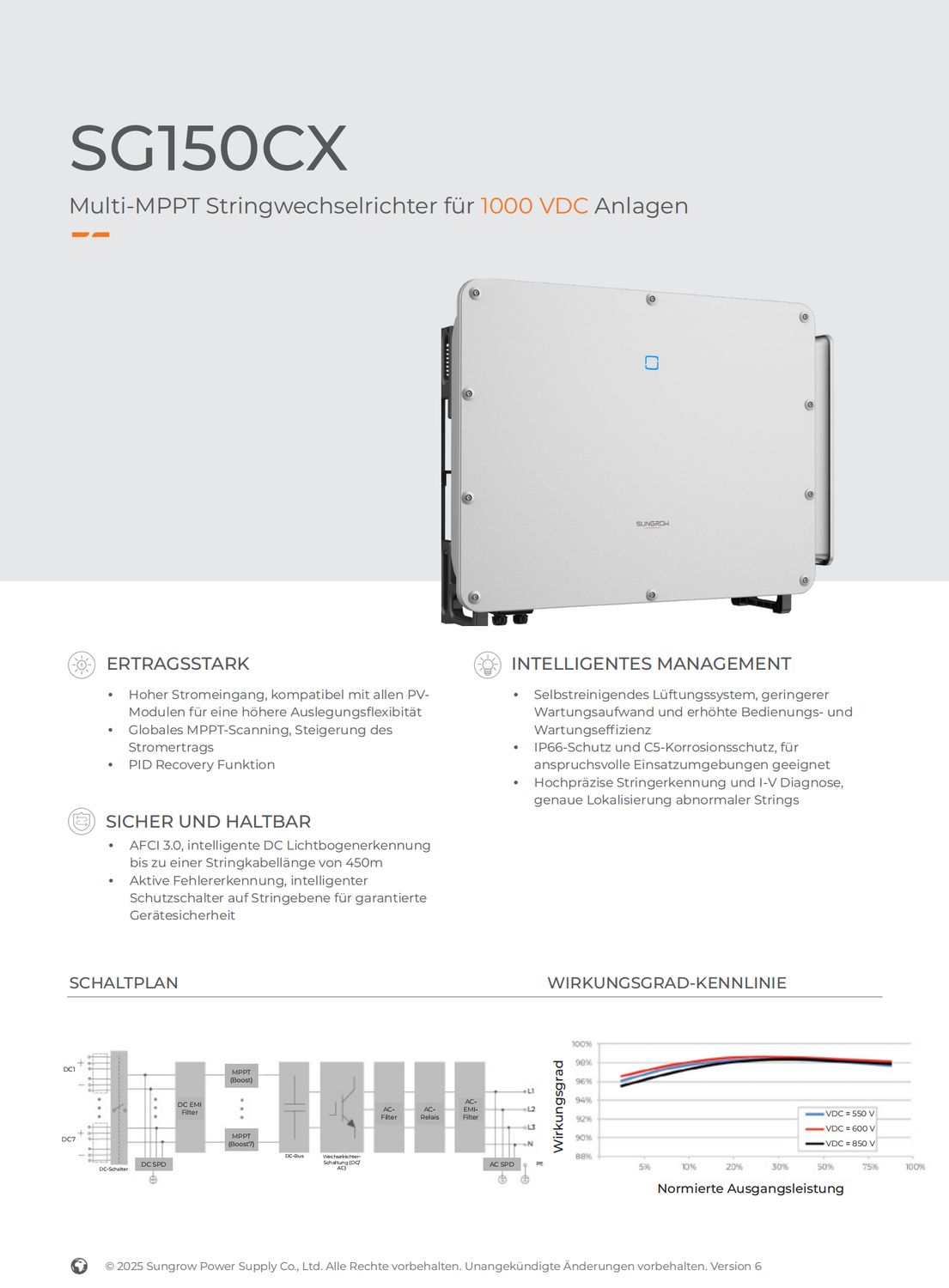 Sungrow Power String-Wechselrichter SG150CX- 150 kW