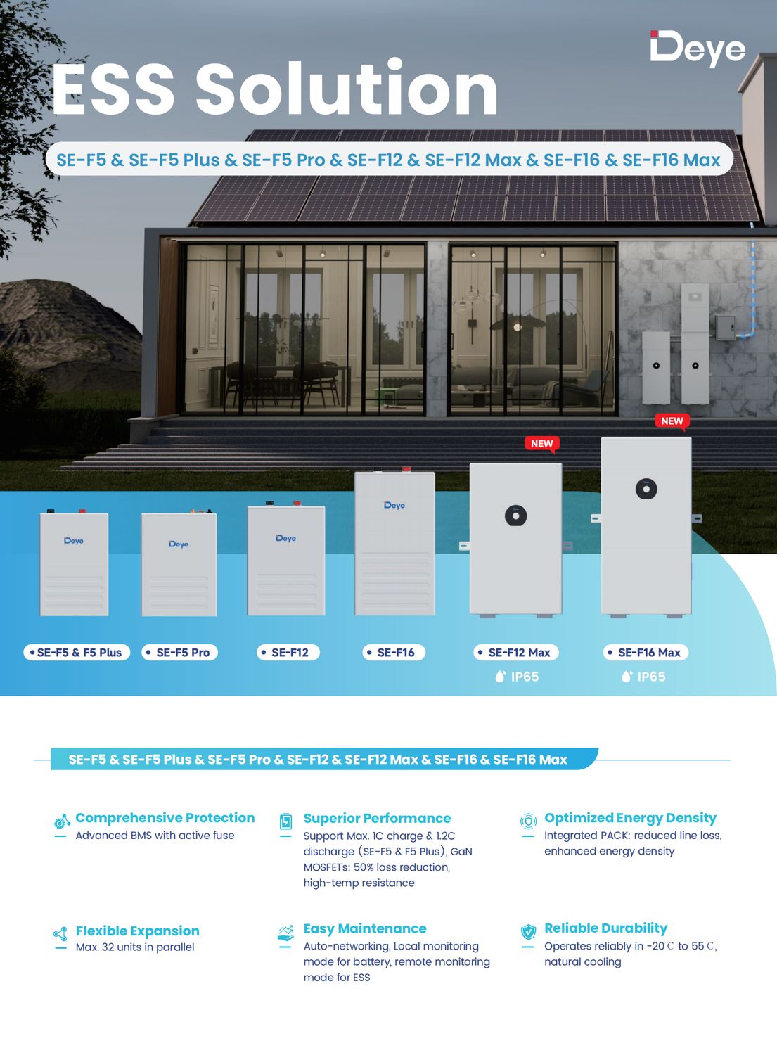 Deye Batteriespeicher SE-F12 Max 11,8 kWh