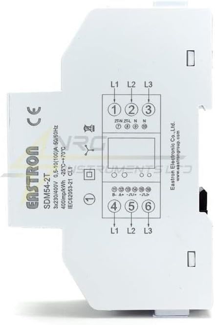 Eastron SDM54-M MID-zertifiziertes 3-Phasiges 100-A Direktanschluss DIN RS485-Modbus-MID