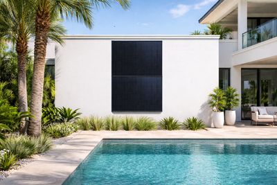 WandPV Premium verdecktes Montagesystem vorb. für 2 PV-Module übereinander horizontal