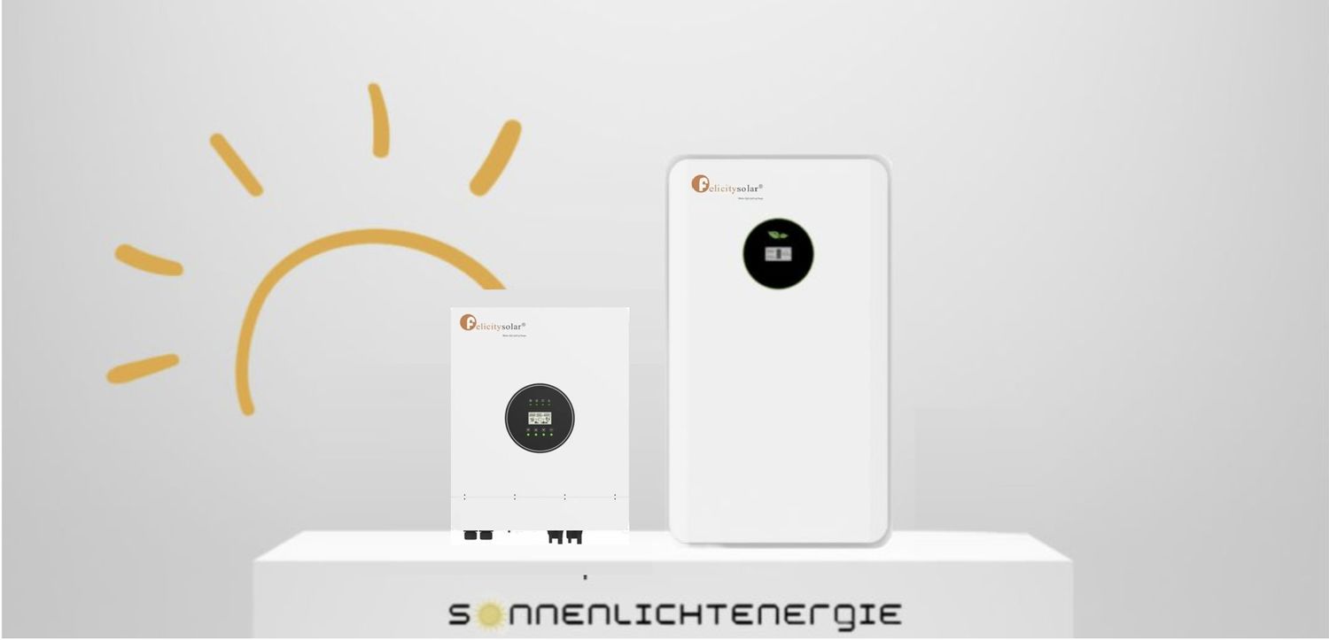 Felicity Solar Off-Grid Set 8 kW Wechselrichter IVEM8048 &amp; Batteriespeicher FLA48171-EU 8,75 kWh