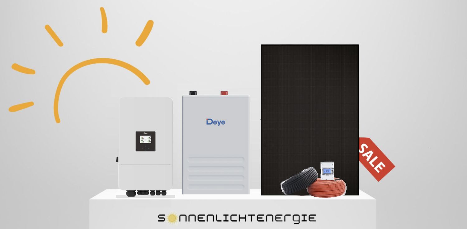 12kWp DEYE Solarsystem SE-F12 12 kWh Speicher, Glas-Glas Solarmodule