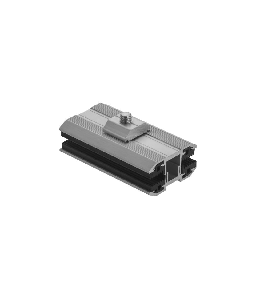 Alu Solarmodul‑Mittelklemme – (für rahmenlose 35 mm Module)