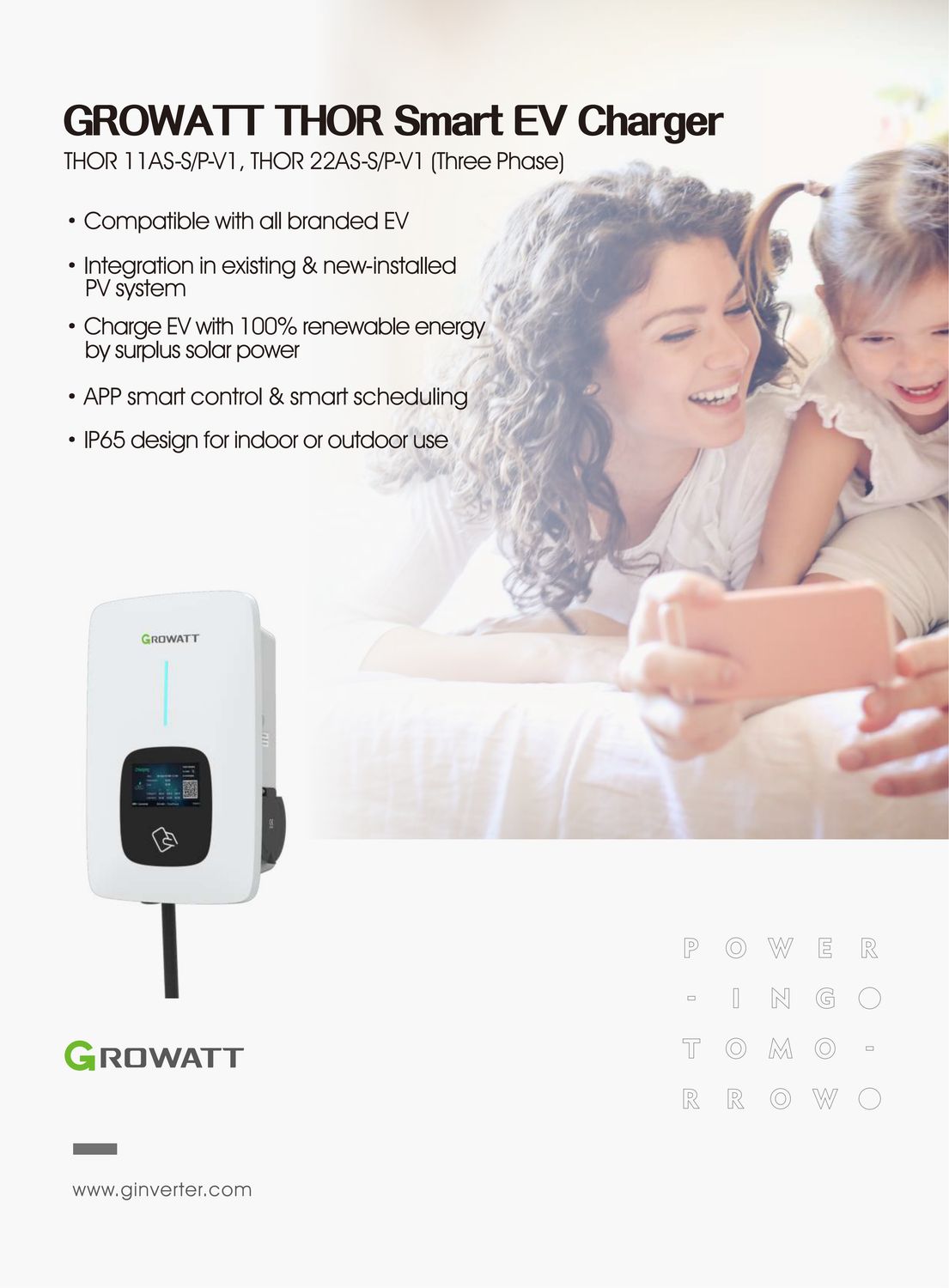 Growatt EV Charger Wallbox THOR 11AS-S-V1 (WIFI)