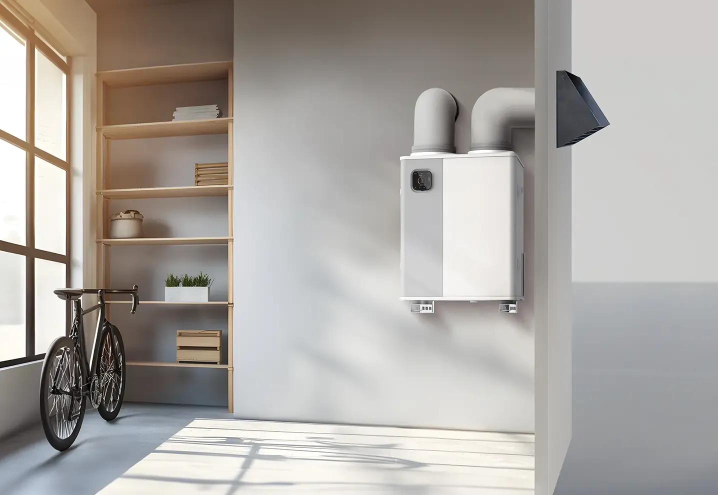Midea H-PACK HSR50N7-H1 | R290 | 5,0 kW Wärmepumpe für Innenaufstellung