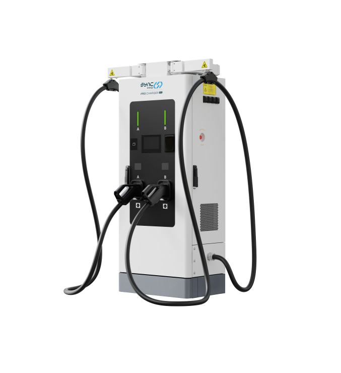 SUNNIC DC Fast Charger EV Charger Dual Charging Ports 80 kW