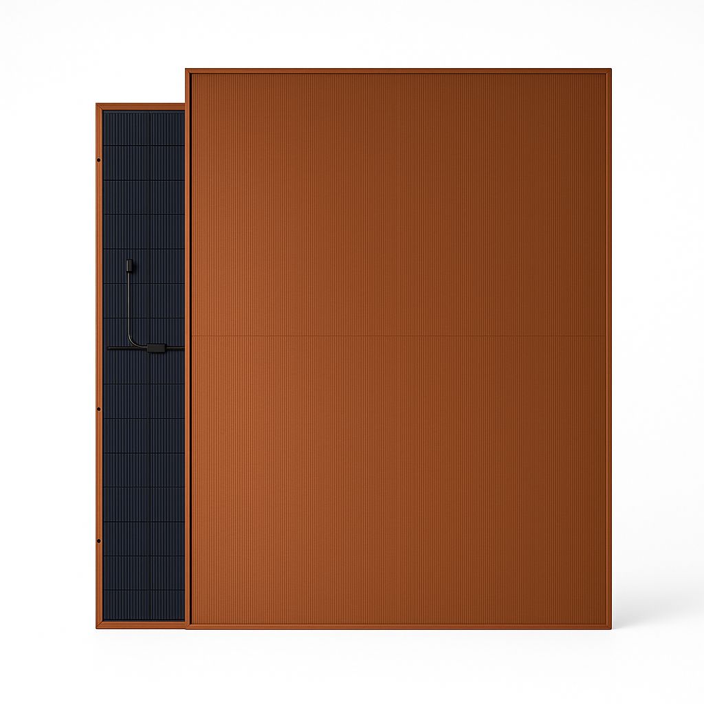 DAH Solar DHN-48Z20/DG(RR)-420W 420W Glas-Glas Bifazial RAL 8007 Orange Terracotta Braun
