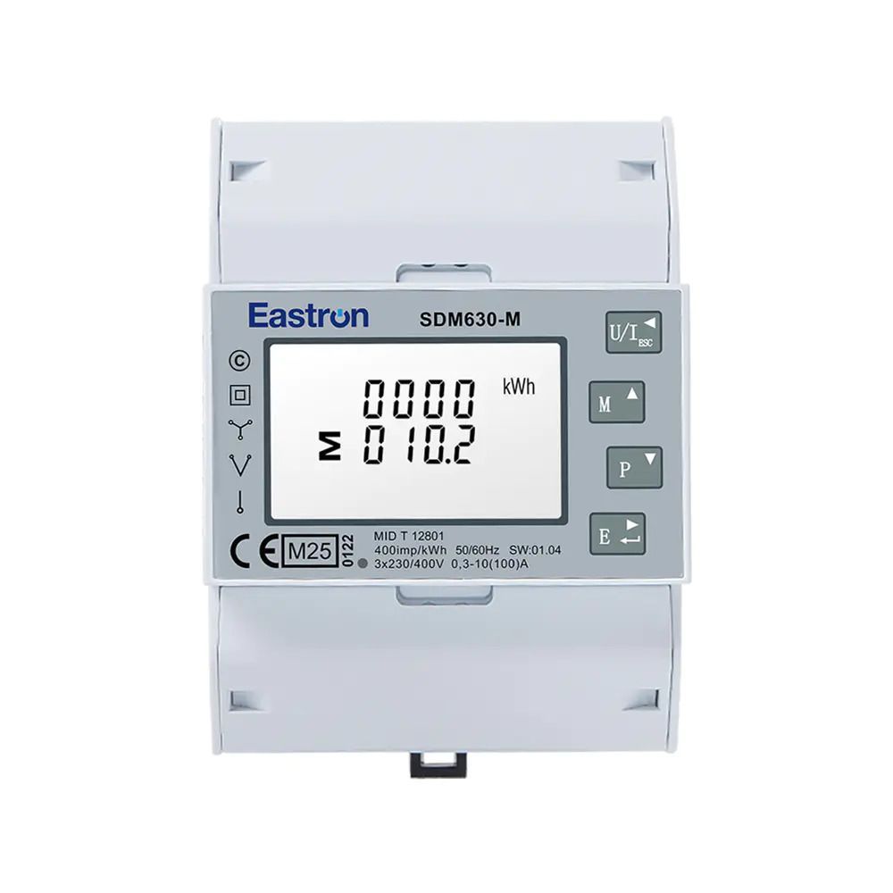 Eastron Smartmeter SDM630-M Modbus RS485 RTU Impulszähler &amp; LCD-Display