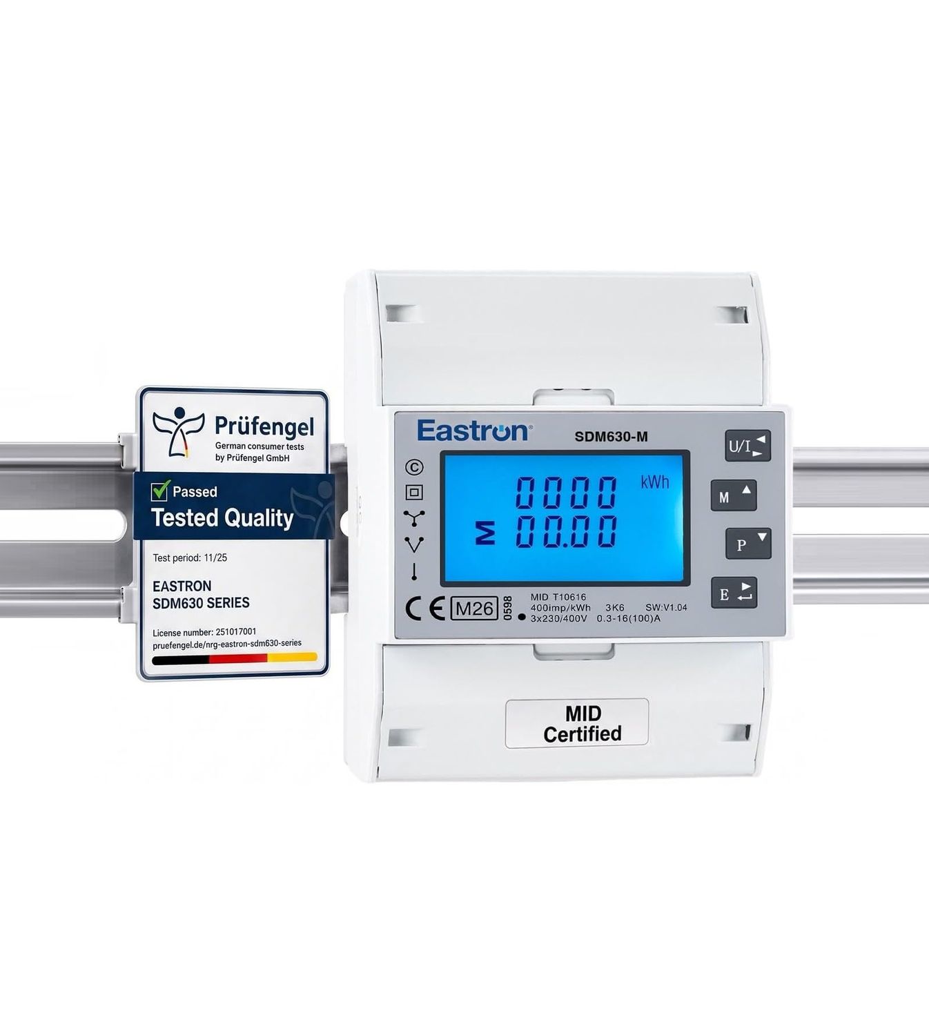 Eastron Smartmeter SDM630-M Modbus RS485 RTU Impulszähler &amp; LCD-Display