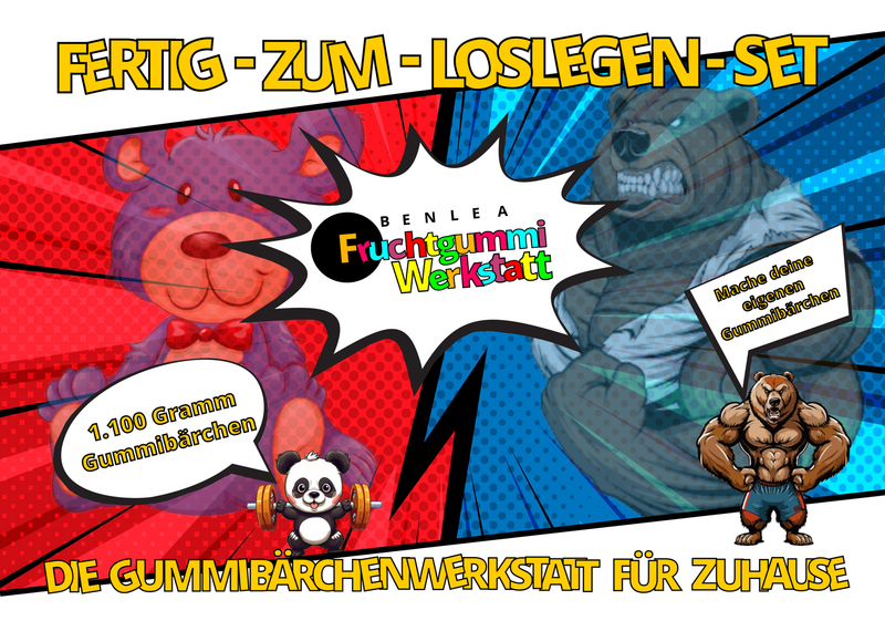 Fruchtgummi-Werkstatt für Zuhause - Fertig-zum-Loslegen-Set Fruchtgummi-Werkstatt für Zuhause - Fertig-zum-Loslegen-Set