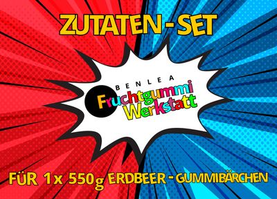 Fruchtgummi-Werkstatt für Zuhause - Reine Zutaten Erdbeere