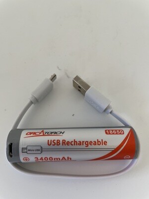 Orcatorch Accus 18650 - 3400mAh RECHARGEABLE