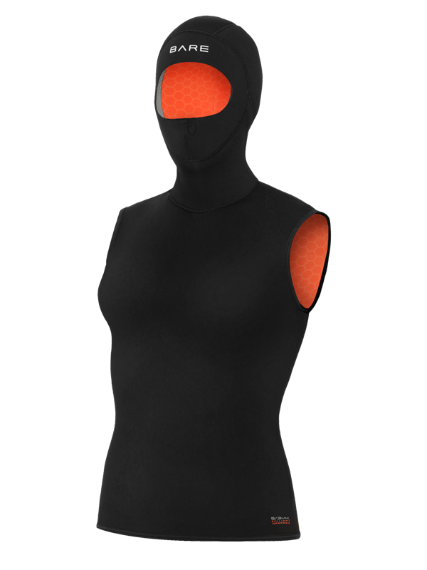 BARE Ultrawarmth 5/3 mm Hoodedest femme