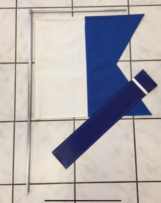 Bestdivers drapeau Alpha avec son piquet