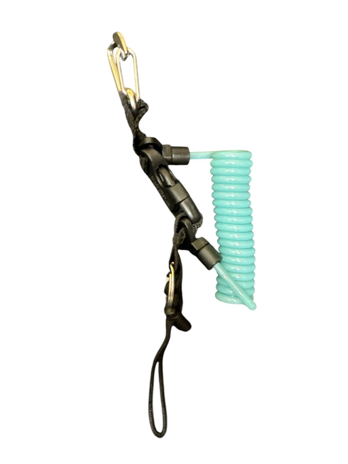 Bestdivers Clip avec mousqueton et câble coloré, coloris: turquoise