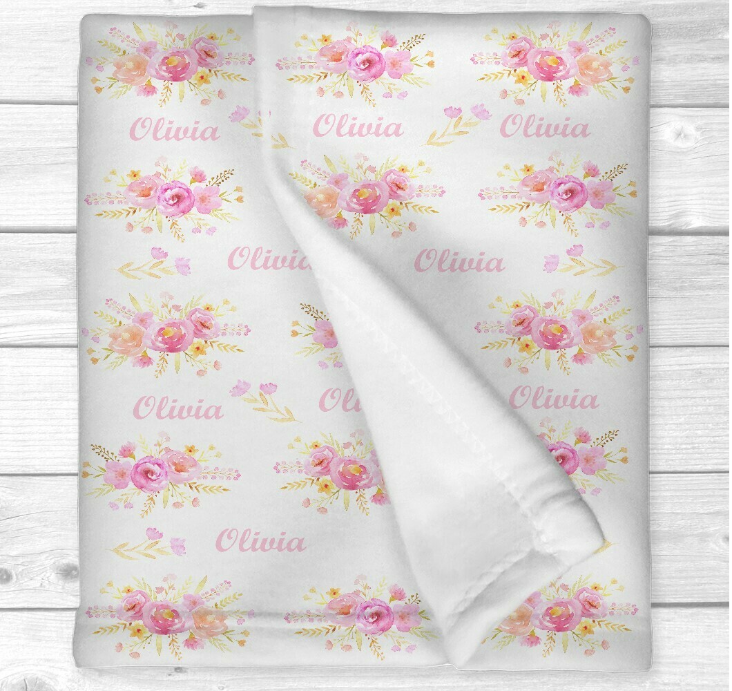 personalized crib blanket