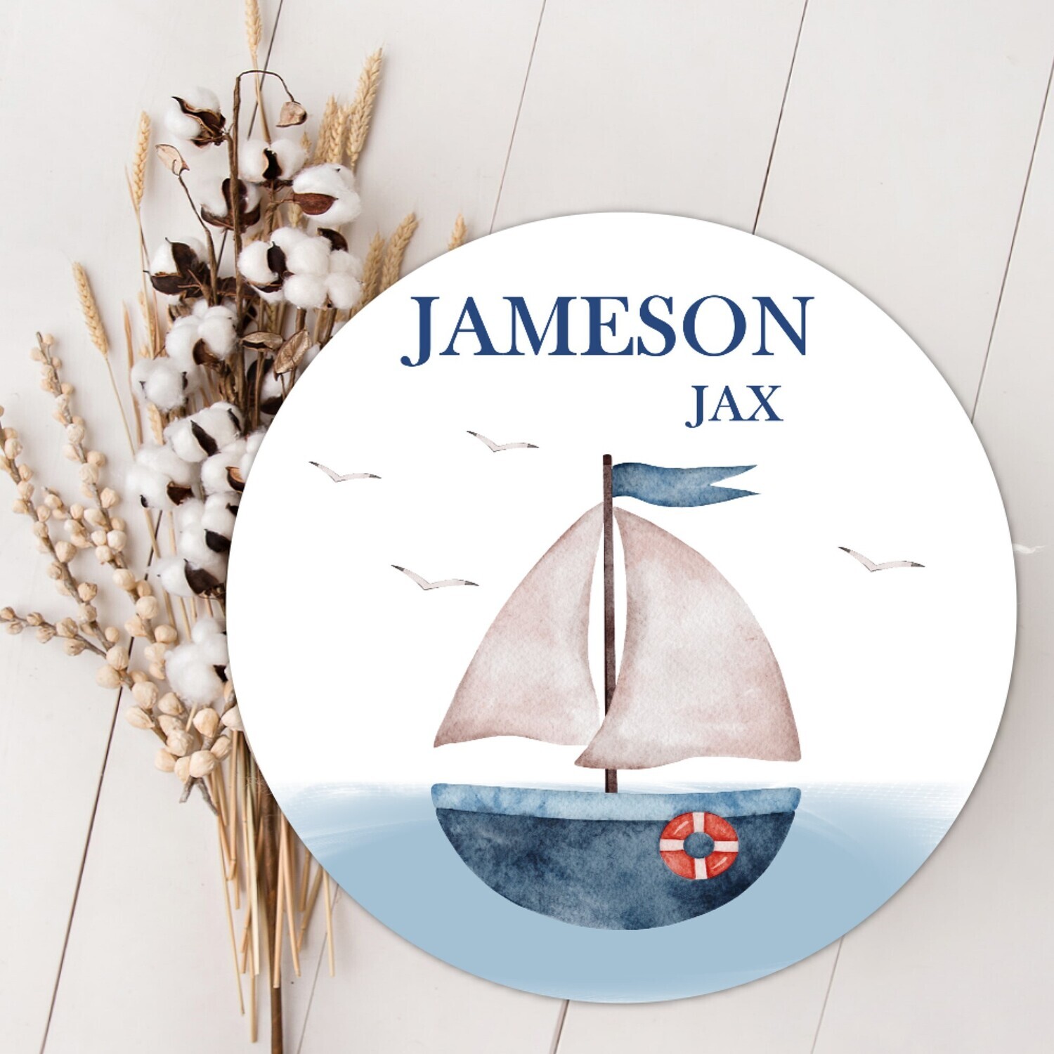 Sailboat Personalized Wood Sign Baby Boy Name Sign Nautical Custom Baby Name Sign, Birth Announcement Sign, Wood Wall Decor, Baby Nursery Decor Baby Gift Fresh 48