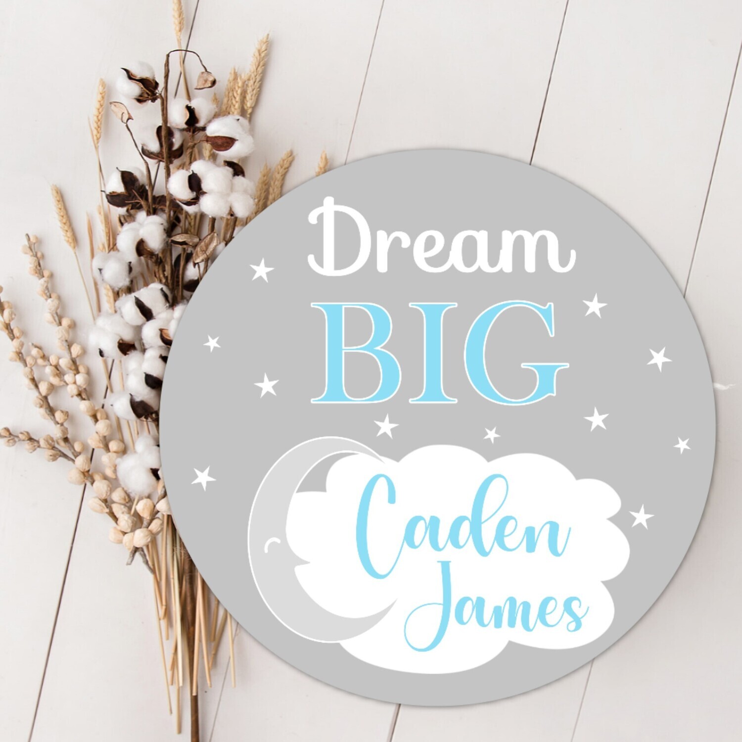 Dream Big Baby Boy Personalized Wood Name Sign Custom Baby Name Sign, Birth Announcement Sign, Wood Wall Decor, Baby Nursery Decor Baby Gift Fresh 48