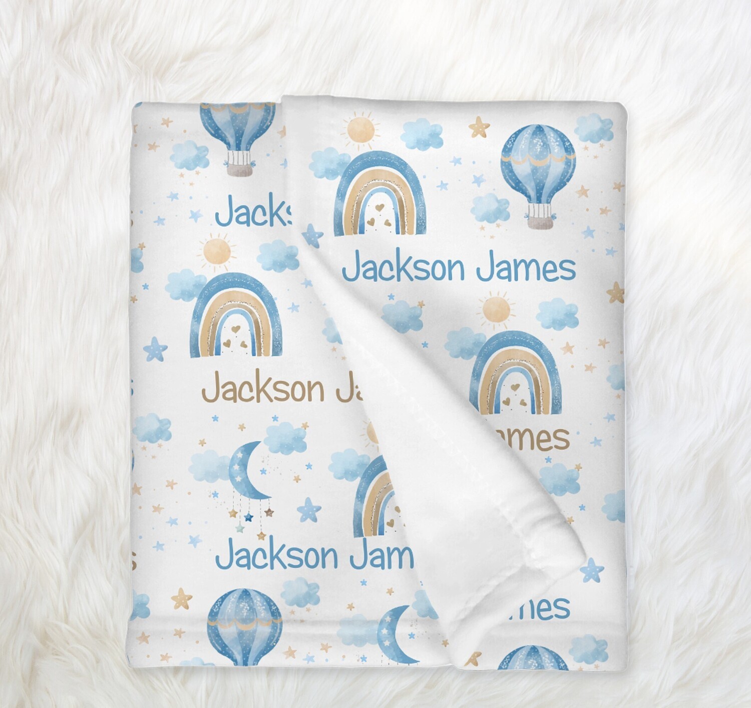 Personalized Baby Boy Blanket Custom Name Blanket Shower Gift Custom Name Blanket Girl Bedroom Nursery Throw Tummy Time