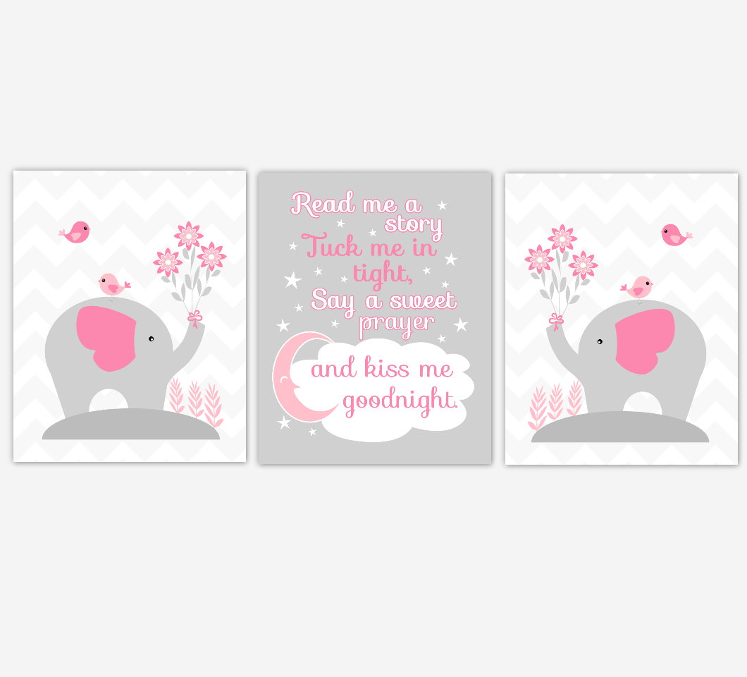 prints for baby girl nursery