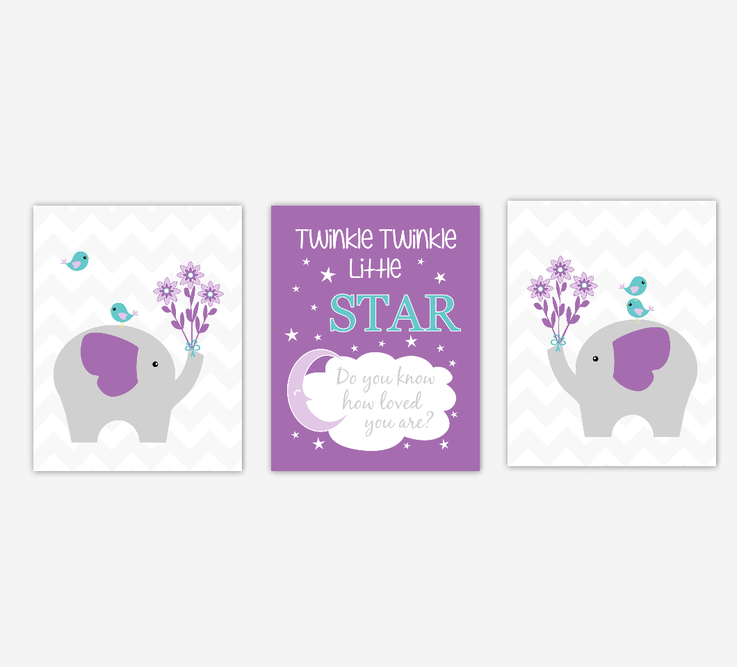 baby girl elephant nursery decor