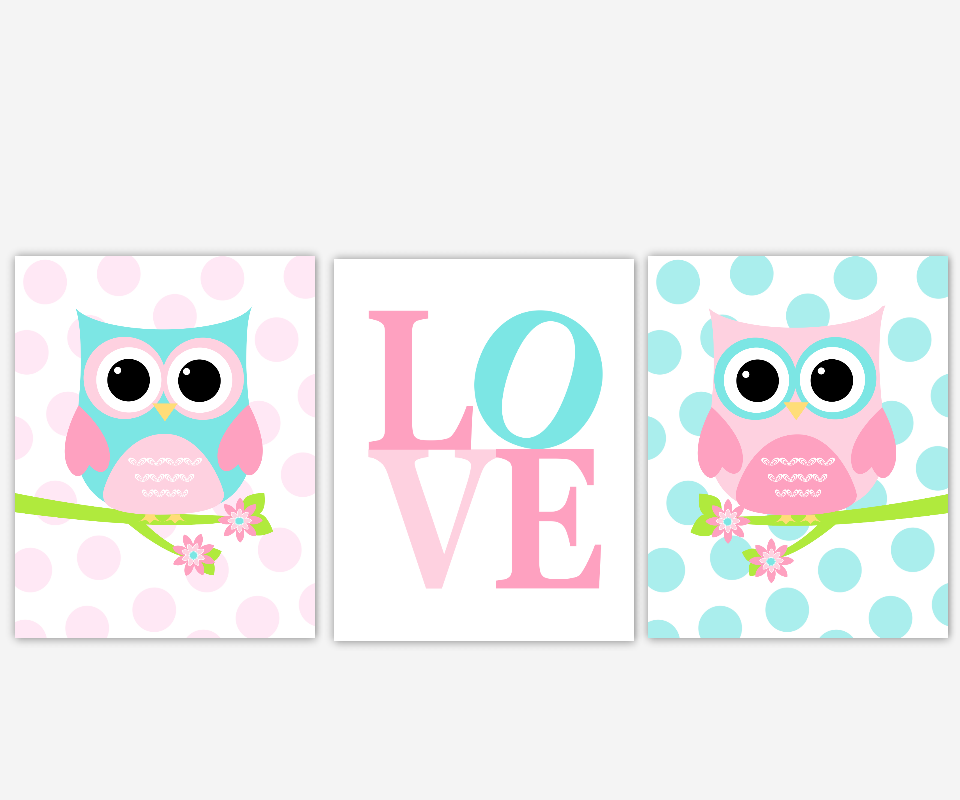 baby girl room prints