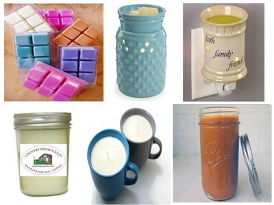 SOY CANDLES &amp; TARTS and WARMERS