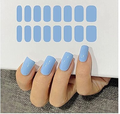 CLASSIC FRENCH BLUE NAIL WRAPS