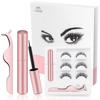 Magnetic Lashes with Eyeliner Including 3Pairs