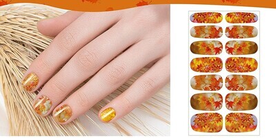 LEAVES OF GOLD NAIL WRAPS