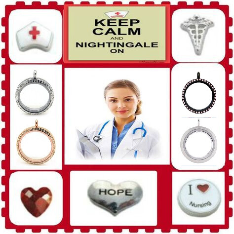 NURSE PRE-DESIGNED FLOATING LOCKET SET