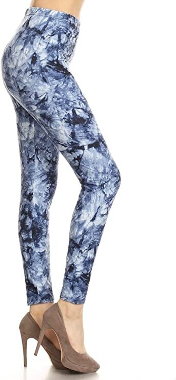 PLUS SIZED 1 INCH WAISTBAND LEGGINGS - GLACIAL
