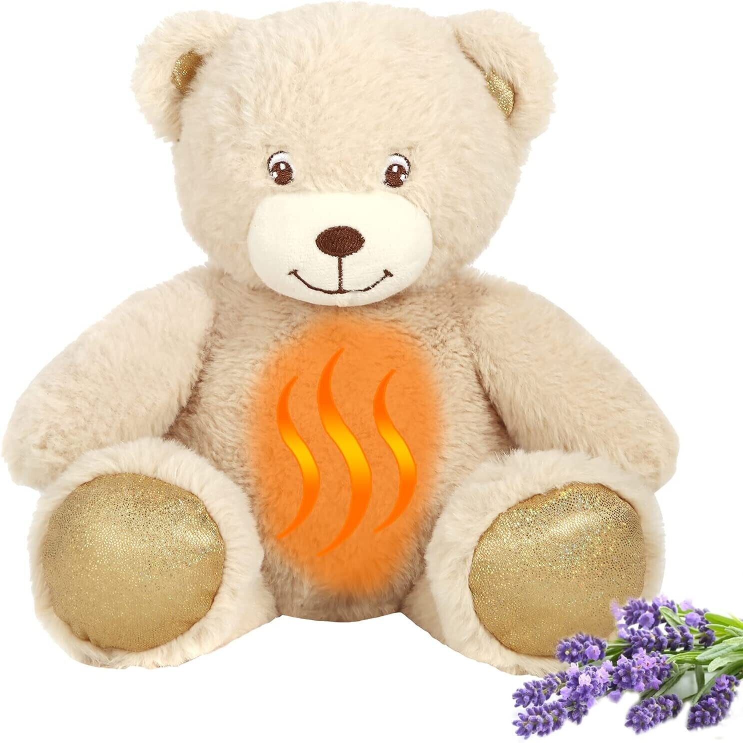 Microwavable Stuffed Animal with Lavender Scent Aromatherapy - 12&quot; TAN BEAR