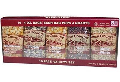 Amish Country Popcorn - 10 Pack Assorted Flavors