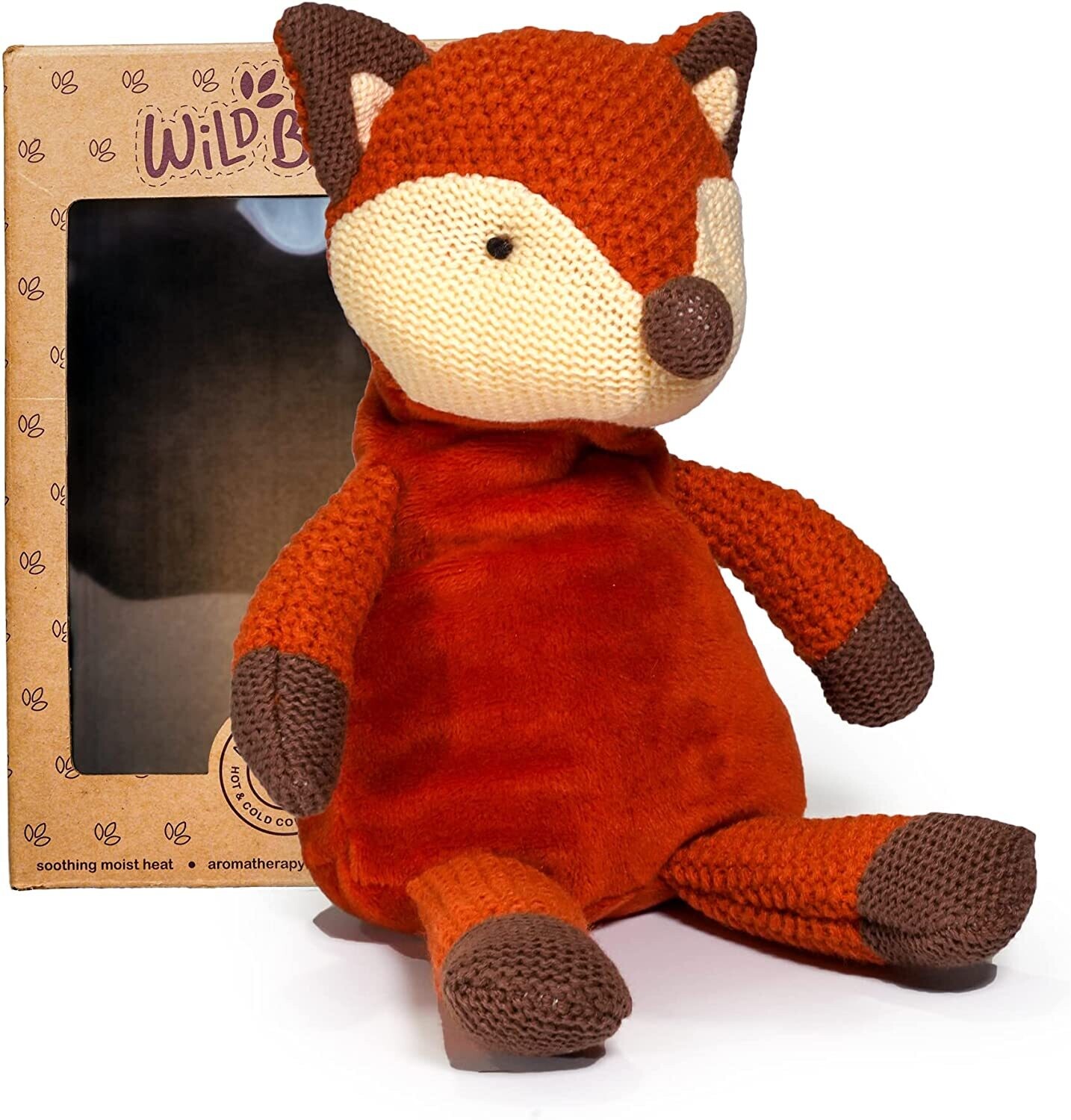Microwavable Stuffed Animal with Lavender Scent Aromatherapy - 12&quot; FOX
