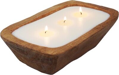 DOUGH BOWL 3 WICK CANDLE