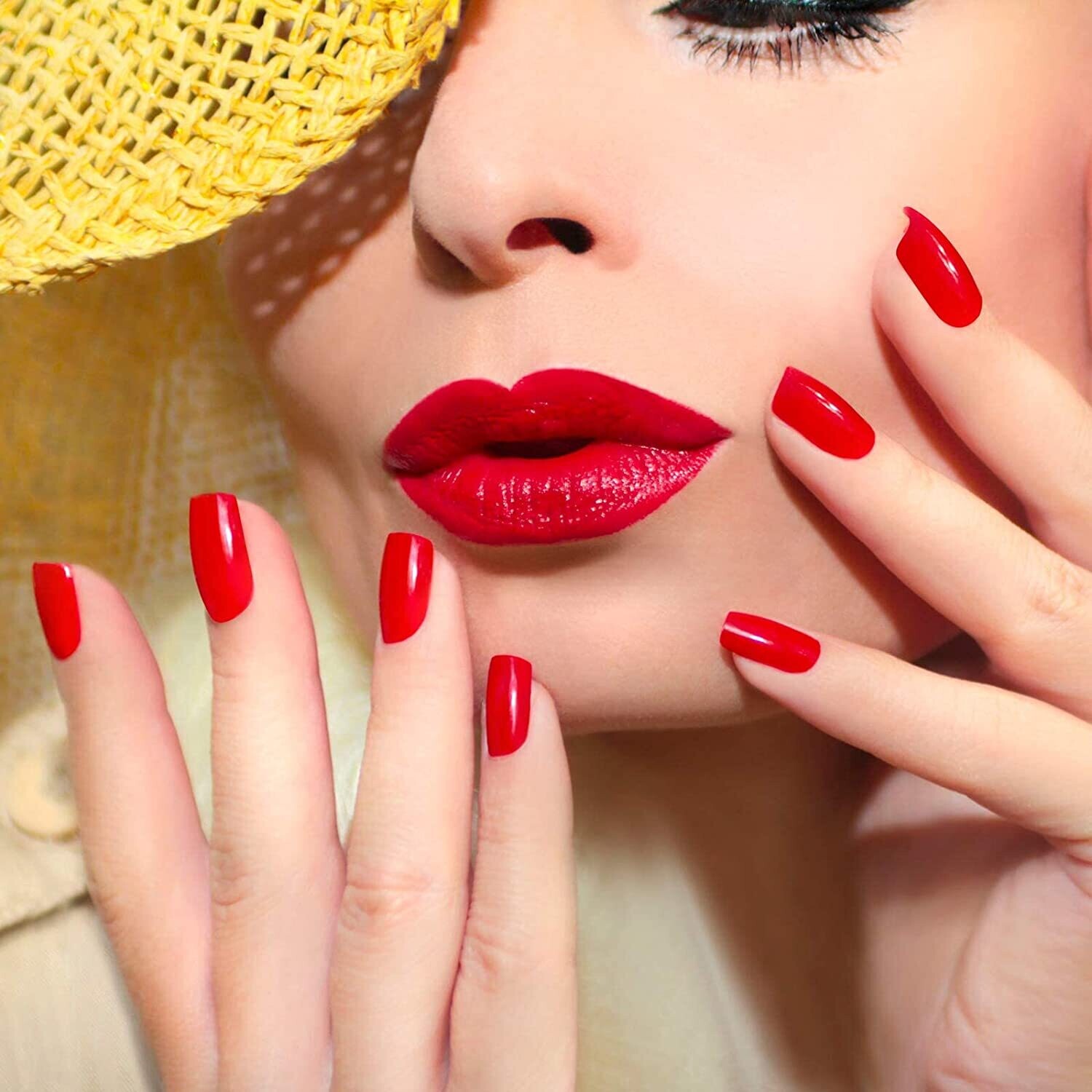 NAIL WRAPS - REDDEST RED