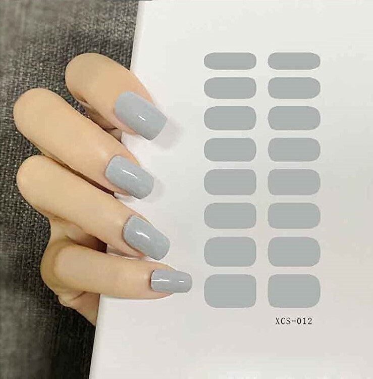 NAIL WRAPS - DOVE GREY