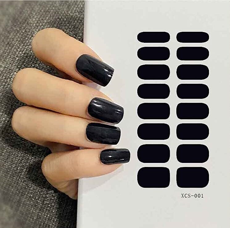 NAIL WRAPS - CLASSIC BLACK