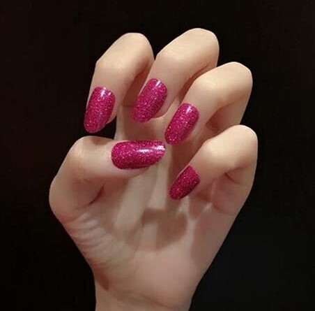 NAIL WRAPS- MAUVE GLITTER