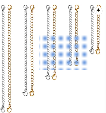SET OF 10 NECKLACE EXTENDERS