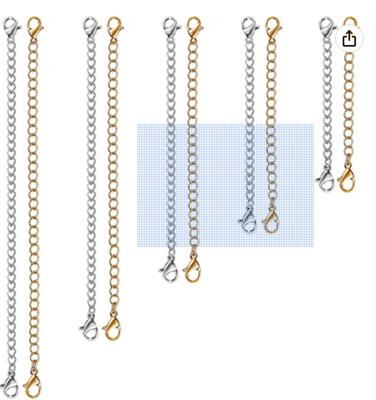 SET OF 10 NECKLACE EXTENDERS