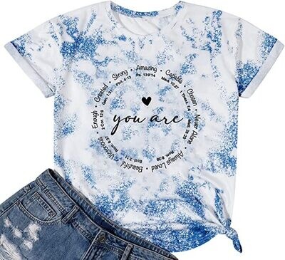 YOU ARE GRAPHIC TEE - BLUE/WHITE