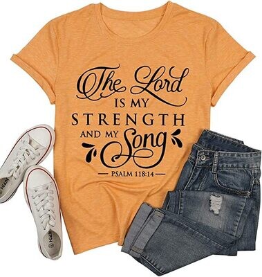 THE LORD IS GRAPHIC TEE - ORANGE