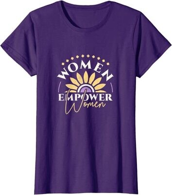 WOMEN EMPOWER WOMEN GRAPHIC TEE - PURPLE